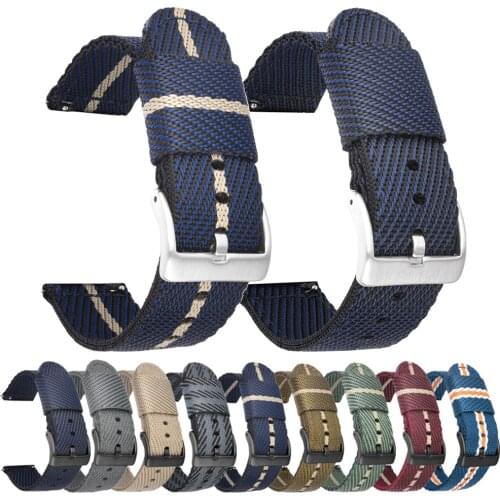 22mm Quick Released Woven Nylon Band For Fossil Gen 5E 44mm/Gen 5 LTE/Gen 5 Mens Carlyle/Garrett HR Replacement Strap Wristband