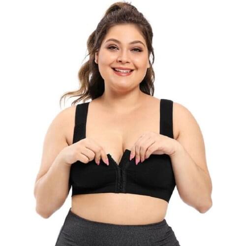 New arrival Large Size Bra Front Buckle shaping Beauty Back fitness Brassiere Shock-Proof push up bra Underwear for Women