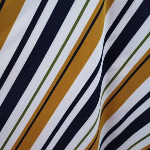 Stretchy stripe Chiffon Dress Fabric Party Holiday Skirt Cloth DIY Sewing Fabric