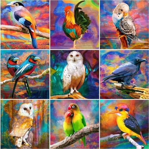 Evershine Diamond Painting Bird New Arrival Diamond Mosaic Animal Owl Cross Stitch Embroidery Sale Rhinestone Picture Home Decor