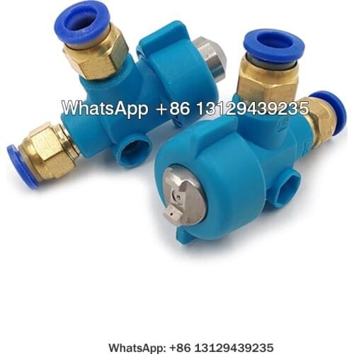 Air Fine Atomization Nozzle,Misting Lubricating Nozzle,Plastic Pressure Feed Air Water Atomizing Nozzle,PP Spray Nozzle