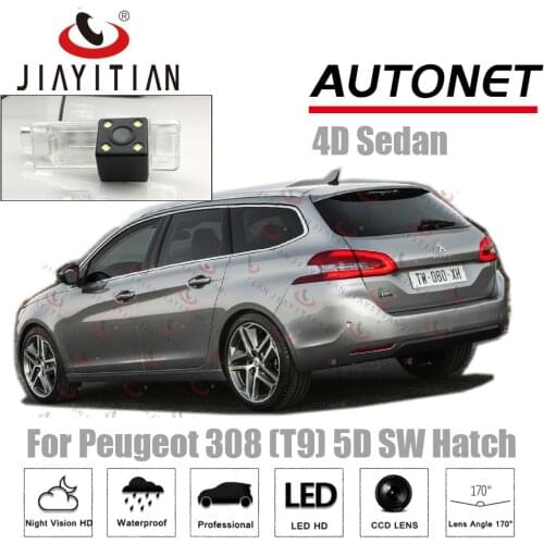 JIAYITIAN Rear View Camera For Peugeot 308 T9 2013 2014 2015 2016 2017 2018 2019 CCD Night Vision Backup Cameras Reverse Camera