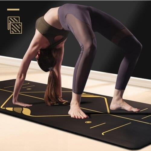 Natural rubber yoga mat female mens beginner fitness mat home professional non-slip local yoga mat