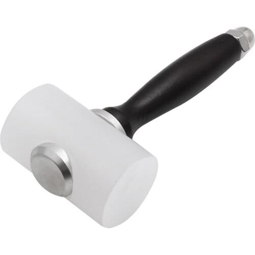 Leather Hammer Carving High Quality DIY Fashion Practical Nylon Stainless Steel Cowhide Sewing Club Wood Handle Hand Tools White