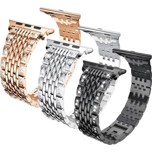 Metal Strap for Apple Watch Band 40mm 38mm 42mm 44mm apple watch 5 4 3 2 1 iWatch band stainless steel link Bracelet accessories