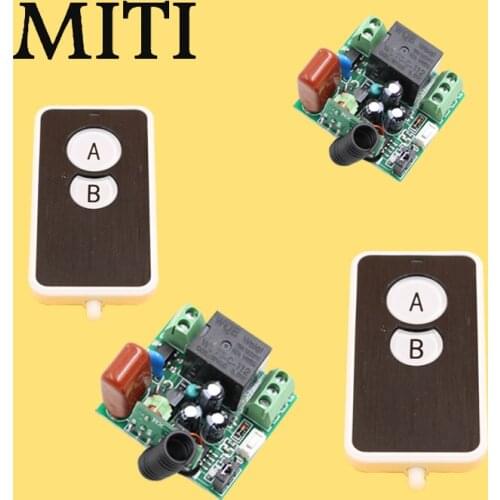 Mini Size 220V 1CH 1CH 10A Wireless Remote Control Switch Relay Receiver Transmitter Wireless ON/OFF 315/433.92 MHZ