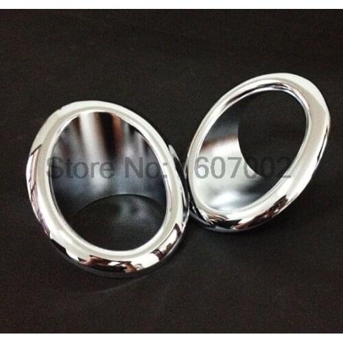 For Nissan X-Trail T31 Front Fog Lights Cover Trim Rear Lamp Decoration X Trail 2012 2013 ABS Chrome Car-styling Accessories