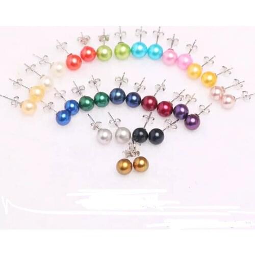 2019 New Fashion Jewelry Pearl Stud Earrings for Women Vintage Earrings Gifts For Women Lady Girls Wholesale SE01