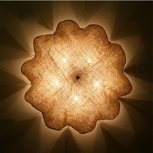 Novelty Parachute Fabric shade Ceiling Lights Modern Restaurant Hotel Bedroom Linen living room Ceiling lamps E27 fixtures