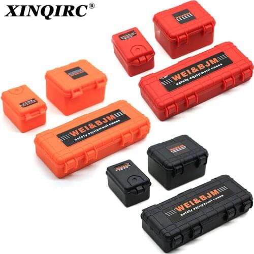 Plastic Storage Box Luggage Decoration Weapon Tool for 1/10 RC Crawler Car Axial SCX10 III 90046 Traxxas TRX4 TRX6 G63 D100 D90