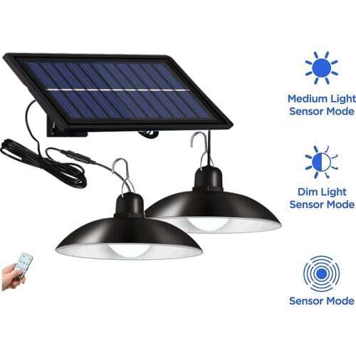 Retro Lampshade Solar Pendant Chandelier solar Light Wall Light Waterproof Outdoor Security Lamp Garden Street Light 3/6M cable