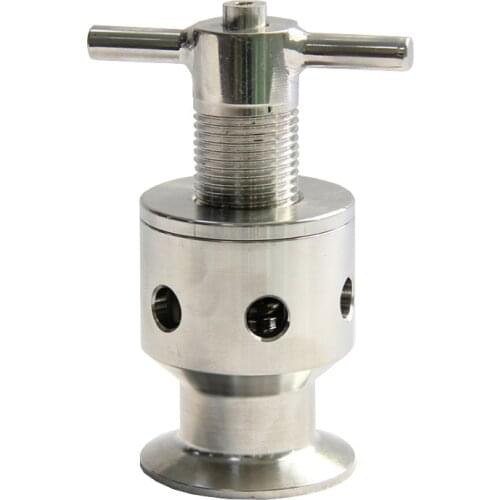1.5" Tri Clamp 0.5-5 Bar SUS304 Sanitary Adjustable Pressure Relief Safety Valve