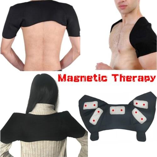 Tourmaline Magnetic Therapy Back Neck Support Brace Relieve Shoulder PainImprove Periarthritis Pain Relief Self-heating