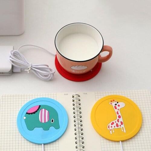 USB Power Suply Tea Coffee Cup Mug Warmer Heating Cup Mat Pad Coasters for Office ALI88
