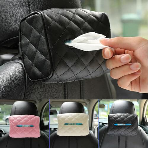 High Quality PU Leather Tissue Box Cover Paper Napkin Holder Case Home Room Car Hotel Tissue