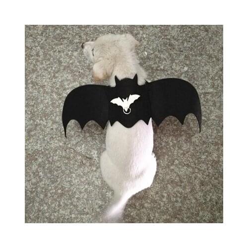 Funny Halloween Pet Costume Creative Dog Cat Bat Costume Cat Costume with Leash for Halloween Party Dogs Cats Cosplay