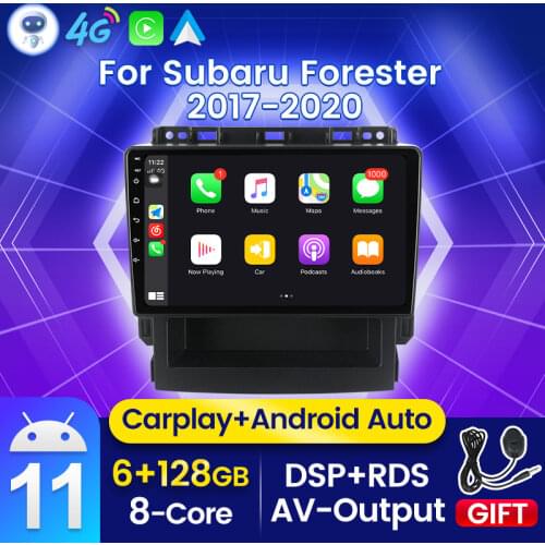 DSP RDS IPS Android11 2din Stereo For Subaru XV Forester 5 2018 - 2021 Car Radio Multimedia Video Player 6G+128GB Navigation GPS