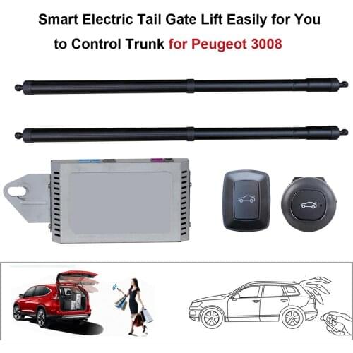 Car Smart Auto Electric Tail Gate Lift for Peugeot 3008 2013+ Remote Control Set Height Avoid Pinch With Latch