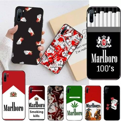 ART rose Marlboros cigarette box Phone Cases For Huawei honor Mate P 10 20 30 40 Pro 10i 9 10 20 8 x Lite funda coque