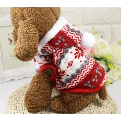 Pet Winter Clothes for Small Dog Clothing Snowflake Jacket Warn Fleece Outfit Coat High Quality Poodle Yorkshire Dog Clothes