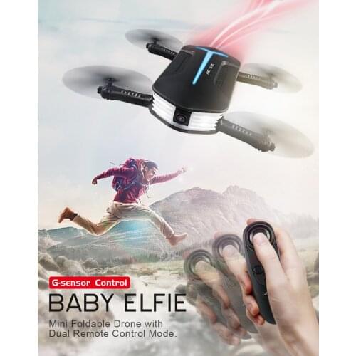 JJRC H37Mini H37 Mini Baby ELFIE Altitude Hold Drone with Wifi FPV HD Camera Foldable G-Sensor Control RC Quadcopter Helicopter