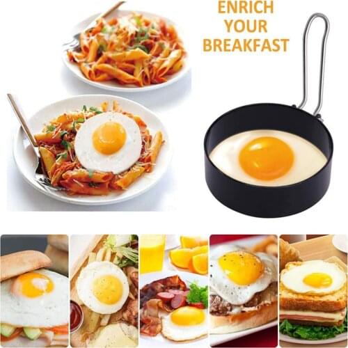 Egg Ring Round Egg Cooker Rings For Cooking Non Stick Metal Circle Shaped Mold Household Kitchen Cooking Tool for Fried Egg