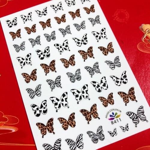 Cartoon butterfly 3D Back glue Nail decal Nail sticker Nail decoration Nail art Nail tool Nail ornament