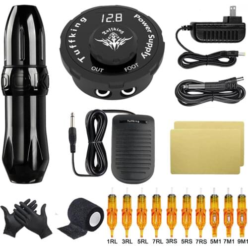 Tattoo Machine Set Permanent Makeup Machine With Cartridge Needles Professional Tattoo Machine Kit For Tattoo Beginner Body Art