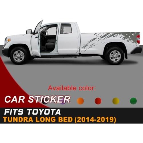 Car Sticker Side Body Box Bed Splashing Mud Graphic Vinyl Car Decals Custom Fit For TOYOTA TUNDRA 2014 2015 2016 2017 2018 2019