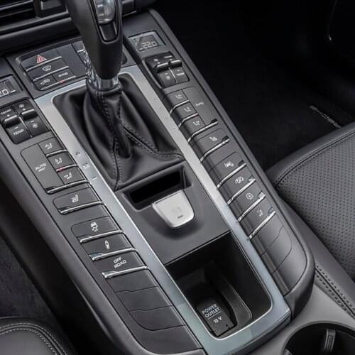 Car Parking Brake Handbrake Decoration Cover P Button Sticker for Porsche-Macan 2014-2020