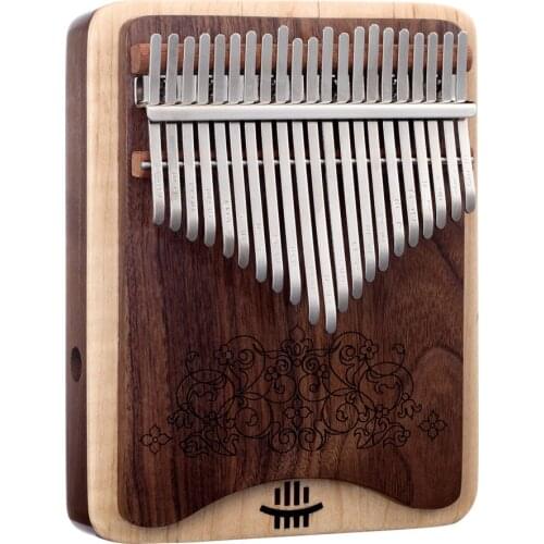 NEW Kalimba 21 Keys Black Walnut Thumb Piano Double-layer side hole kalimba Musical Instruments Keyboard Instruments Children Gi