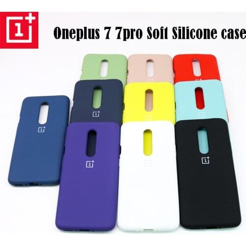 Oneplus 7 Pro Case Original Official Silicone Soft Ultra Thin Shockproof Full Protective Cover Oneplus One Plus 7 7 Pro Case
