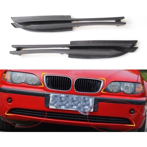 Pair Front Side Bumper Lower Lateral Grille For BMW E46 4DR 02-05 330i