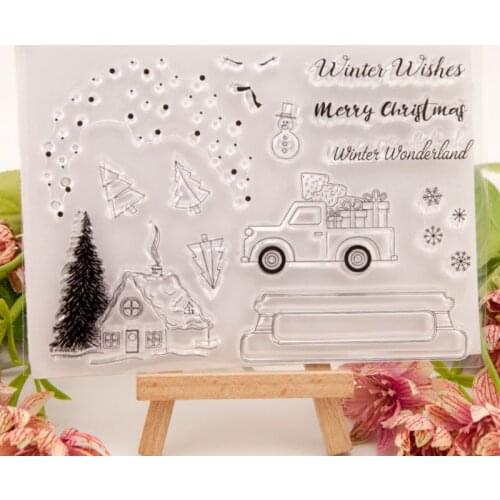 Christmas Tree Silicone Clear Seal Stamp DIY Scrapbooking Embossing Photo Album Decorative Paper Card Craft Art Handmade Gift