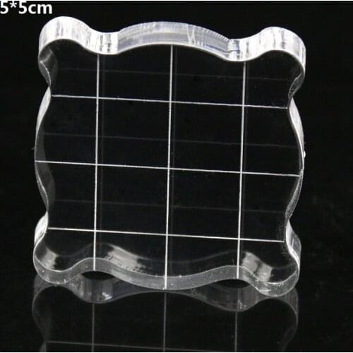 Crossed Transparency Acrylic stamp block pad for DIY Scrapbooking Clear stamps DIY scrapbook photo album Decorative card making