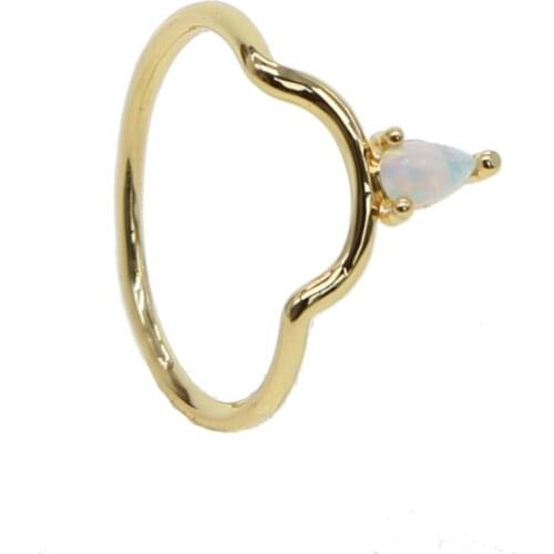Thin delicate Punk Rock Gold Stack Plain Band Midi Mid Finger Knuckle Rings Set for Women Mid Finger Ring simple tiny drop Ring