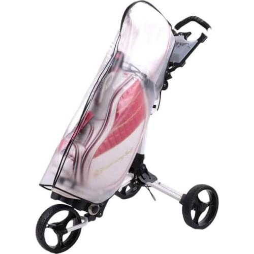 Golf Bag PVC Outdoor Rain Cover, Easy To Carry, Non-slip, Durable, Convenient Switch Zipper J4I0