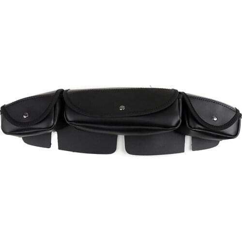 1 PCS Motorcycle Windshield Bag Saddle 3 Pocket Fairing Windshield Bag for Harley Electra Street Glide Touring Bike 1996-2015