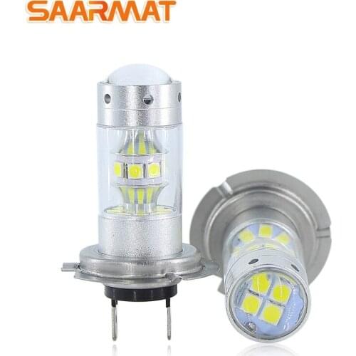 2* For VW Passat Polo rover LED High Quality H7 140W 12V-24V Car DRL bulb Fog light Daytime Running Lights Headlight lamp 6000K