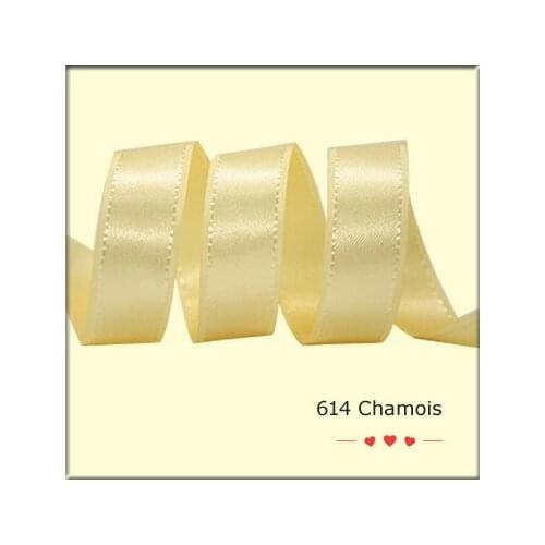 3/8" inch 9mm taffeta edge double faced satin ribbons
