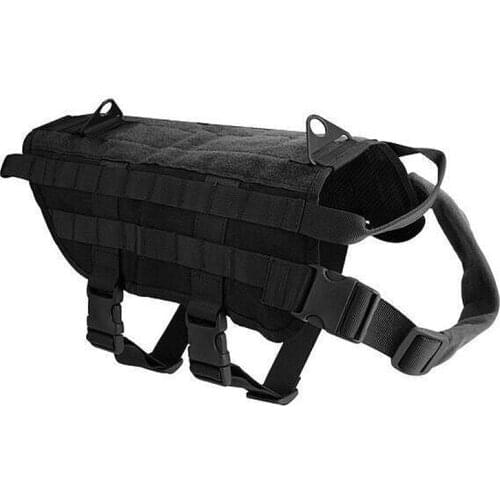Military Police Dog Training Combat Vest K9 Molle Dog Harness Service Dog Vest Tactical Dog Hunting Harness With Handle