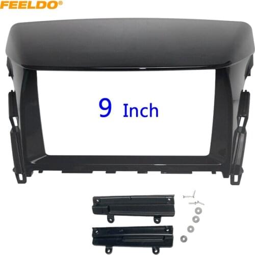 FEELDO Car Audio Radio 2DIN Fascia Frame Adapter For Mitsubishi Eclipse 9" Big Screen Dash Fitting Panel Frame Kit #HQ6781