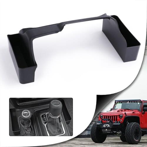 Car Storage Organizer Gear Tray for 2018-2021 Jeep Wrangler JL JLU & Gladiator JT Gear Shift Storage Box Gear Shifter Side Tray