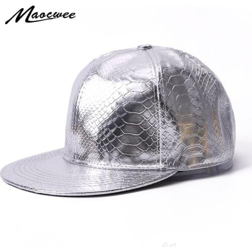 New Baseball Cap For Woman Man Dad Cap Spring Shiny Golden Silver Hip Hop Cap Adjustable Solid Color Snapback Black Summer Hats