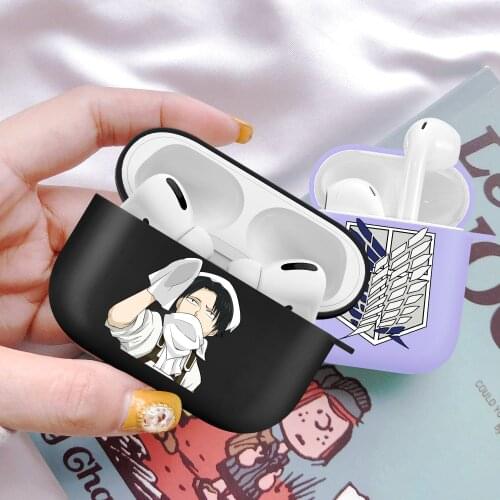 Anime Japanese attack on Titan Wireless Bluetooth Earphone Case for Apple Airpods 2 1 Pro Cute Silicone Soft Bags headset Cover