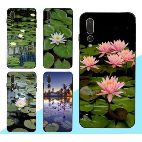 Monet Garden Lotus Case for Huawei Honor 9X 8X 10i 9 10 20 Lite 7C 7A Pro 8A 8C 8S Y6 Y7 Y9 2019 Nova 5T