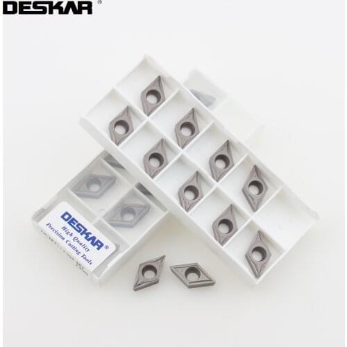 DESKAR DCMT11T304 FG HQ MT PS LF90 Cermet Lathe Cutter Tools Turning Tools Cutting Blades CNC Internal Inserts Original