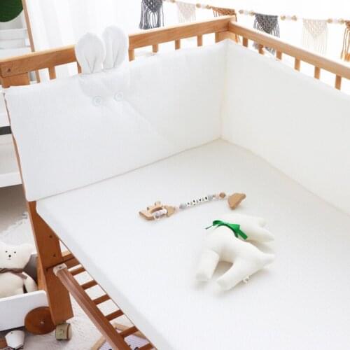 Baby Crib Circumference Pure Cotton Solid Color Anti-collision Bed Cloth Baby Activity Supplies Equipment Protection Pad Square