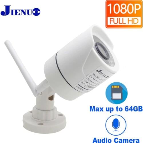 JIENUO 1080P Wifi Camera Ip Outdoor Waterproof Wireless Security Cctv Home Ipcam Surveillance System Audio Infrared TF Card Slot
