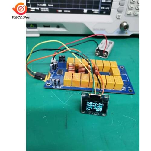 DIY Kit ATU-100 1.8-50MHz 0.96‘’ OLED display Mini digital shortwave Automatic Antenna Tuner 100W by N7DDC 7x7 ,type C interface